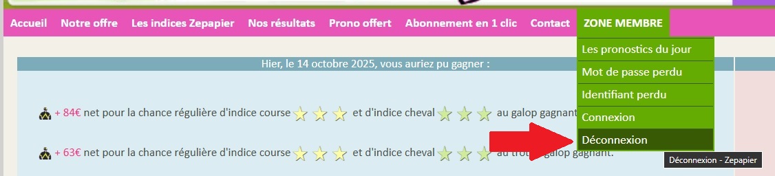 Deconnexion